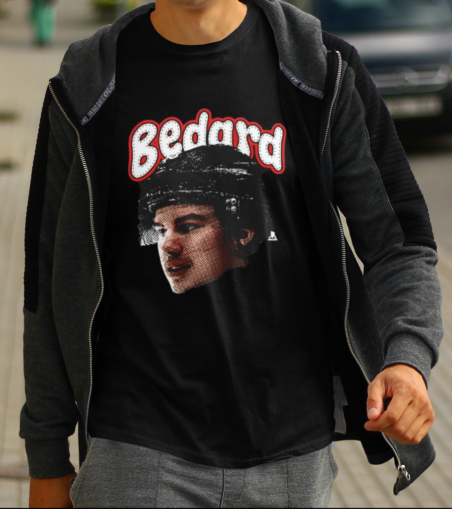 Connor Bedard Chicago Blackhawks Hockey Big Face T-Shirt