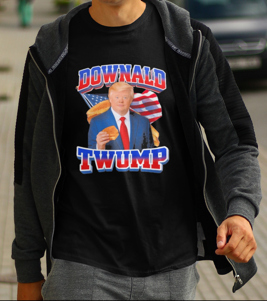 Downald Twump American Flag Toast Staple T-Shirt