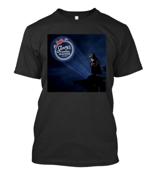 Jimmy's Famous Seafood The Hero Bat Signal Spotlight T-Shirt