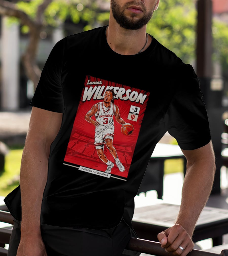 Lamar Wilkerson Indiana Hoosiers Basketball No 3 Comic T-Shirt
