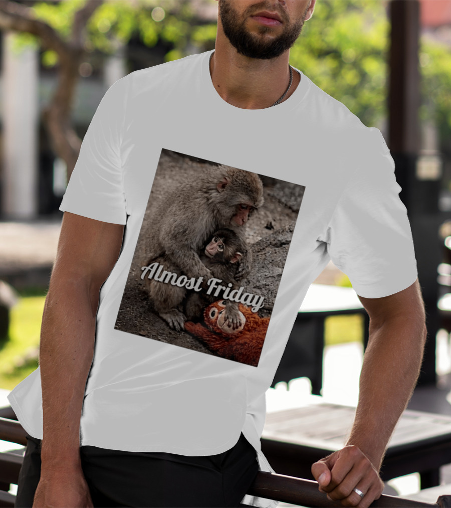 Almost Friday Punch The Monkey Hug Bodyguard T-Shirt
