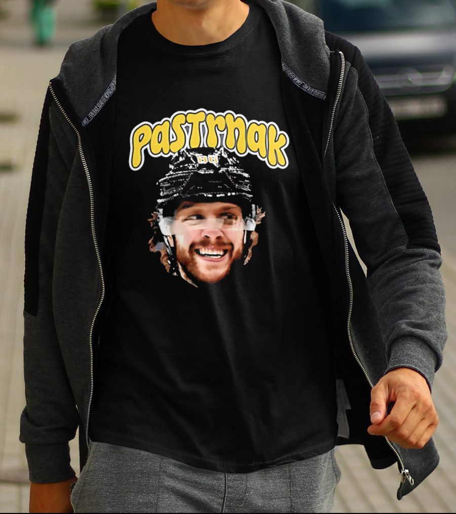 David Pastrnak Boston Bruins Big Head PASTRNAK T-Shirt
