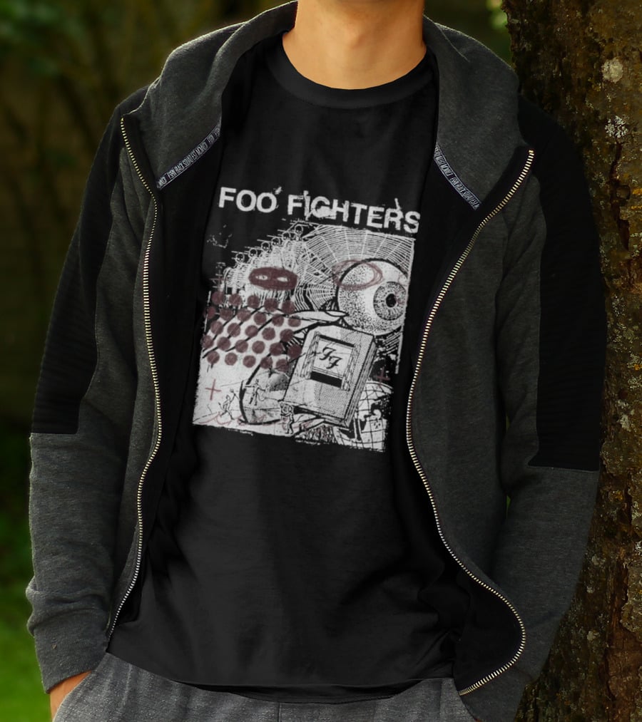 Foo Fighters Your Favorite Toy Album Abstract Pink Geometric T-Shirt