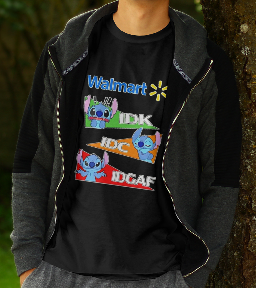 Walmart Stitch IDK IDC IDGAF T-Shirt