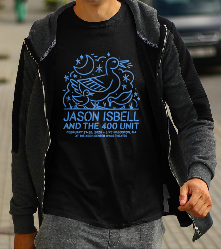 Jason Isbell And The 400 Unit Live Boston MA February 27 28 2026 Wilbur Theatre T-Shirt