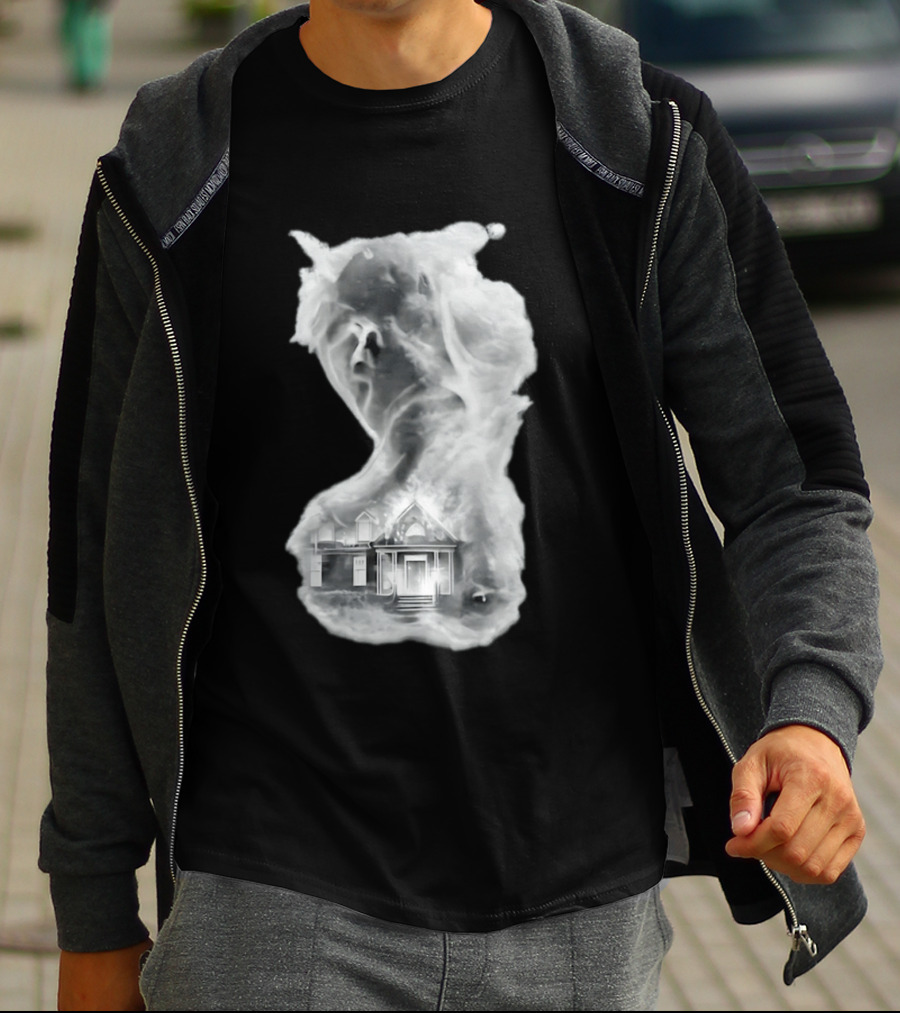 Regal Scream Haunted House Face Cloud T-Shirt