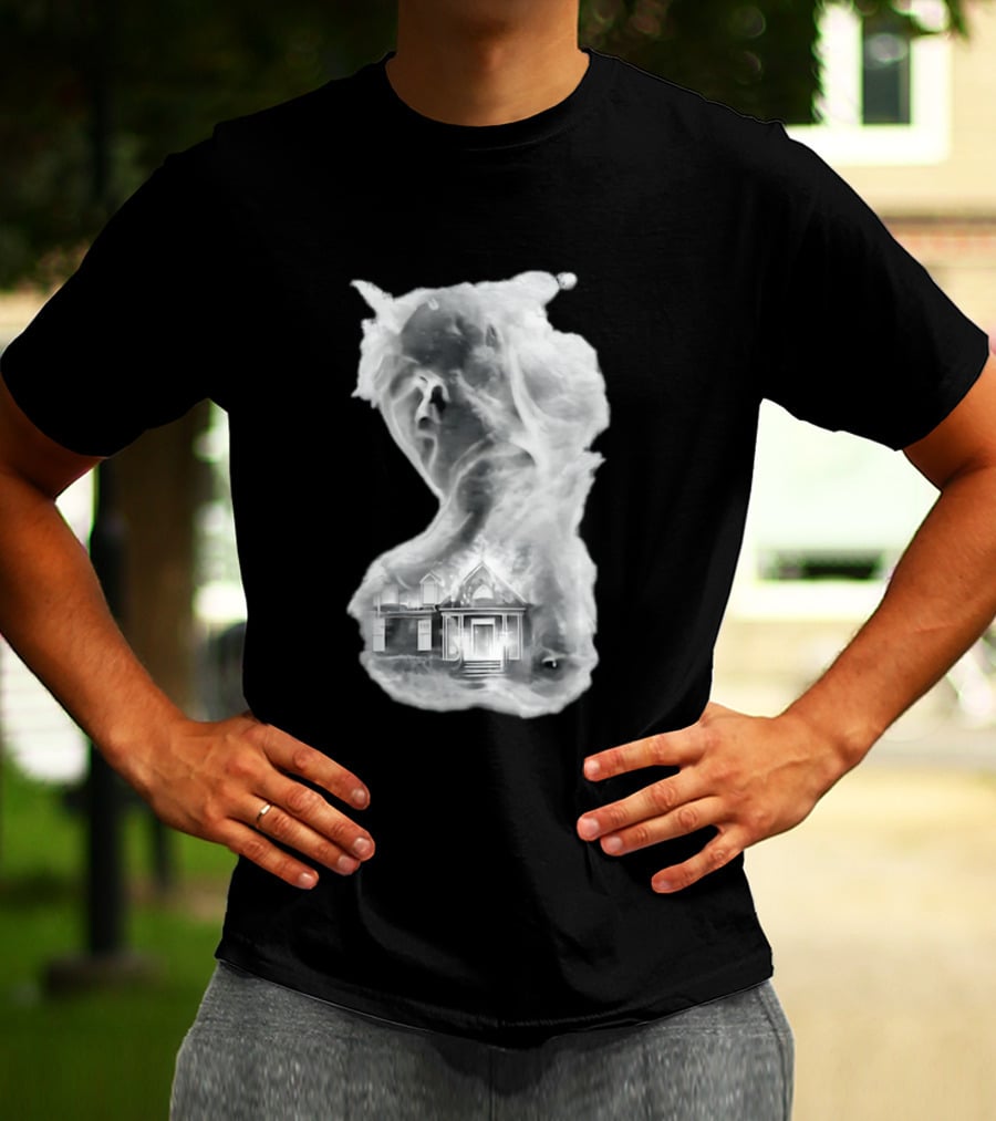 Regal Scream Haunted House Face Cloud T-Shirt