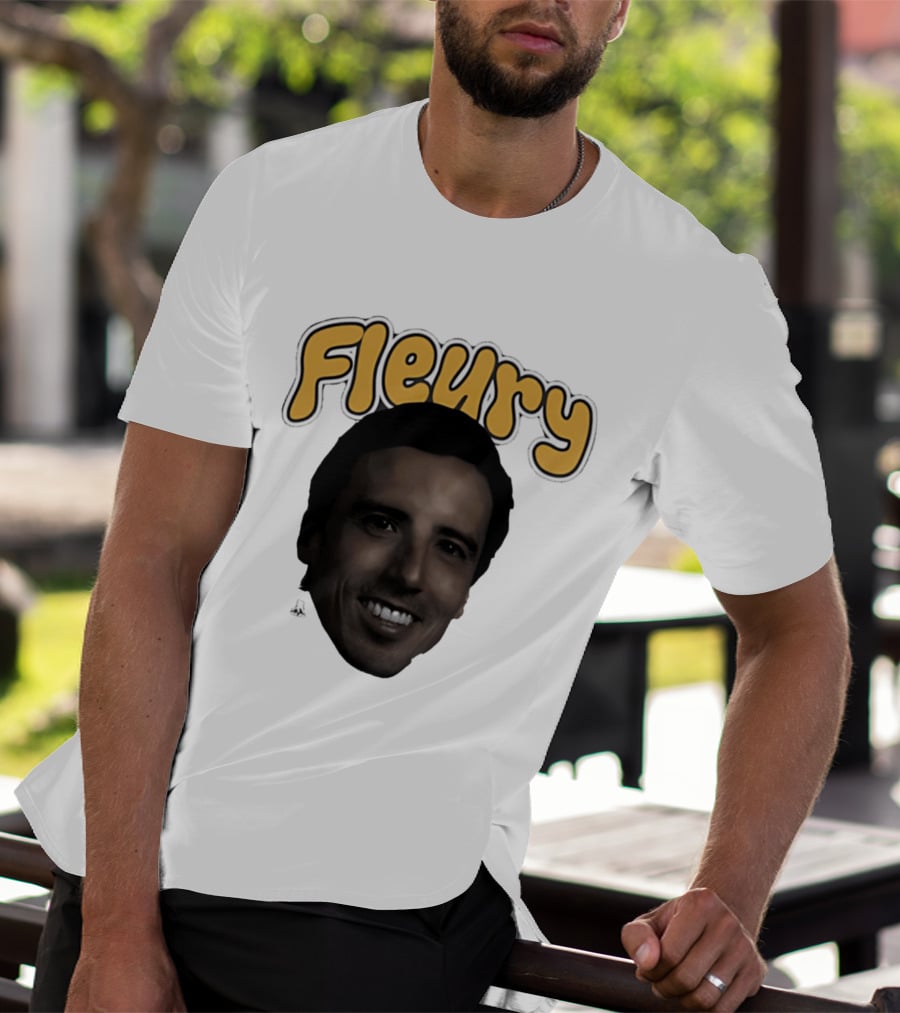 Marc André Fleury Pittsburgh Penguins Big Head Fleury '26 T-Shirt