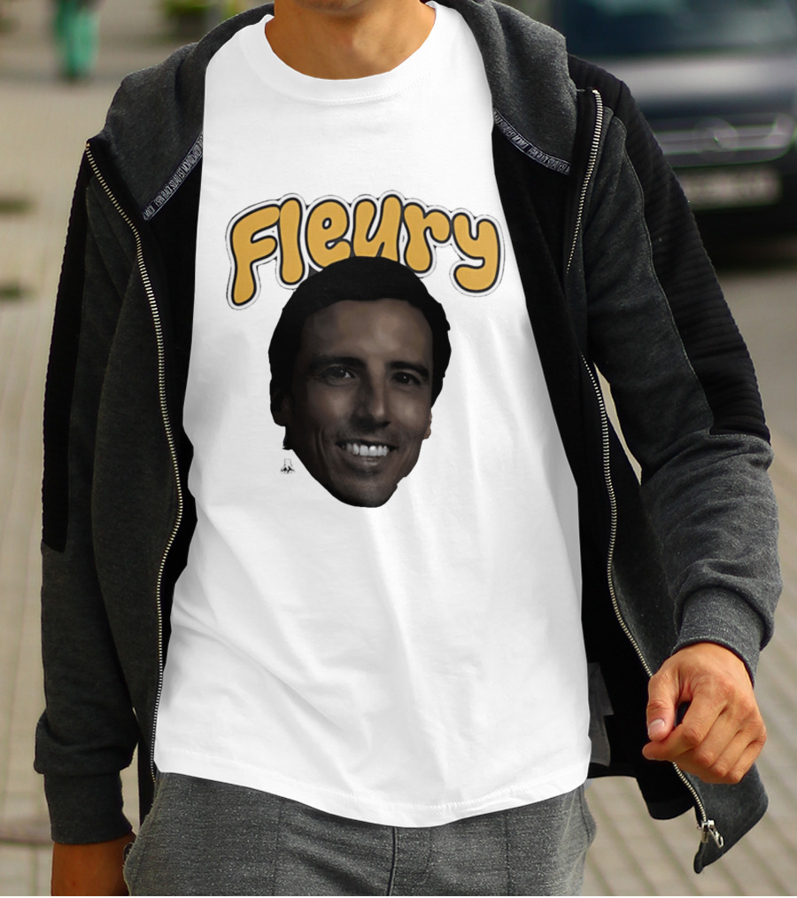 Marc André Fleury Pittsburgh Penguins Big Head Fleury '26 T-Shirt
