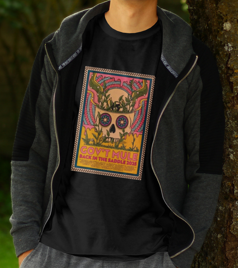Gov't Mule Back In The Saddle 2025 Skull T-Shirt