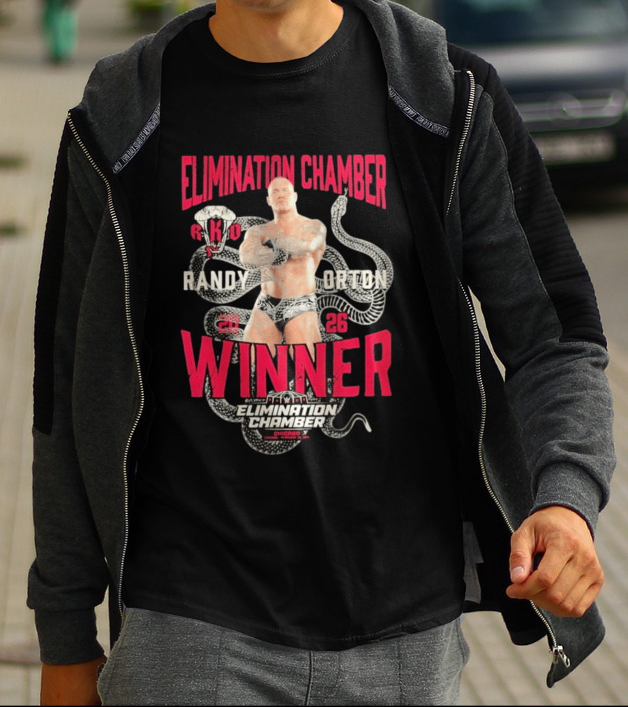 Elimination Chamber 2026 Randy Orton RKO Winner Chicago T-Shirt