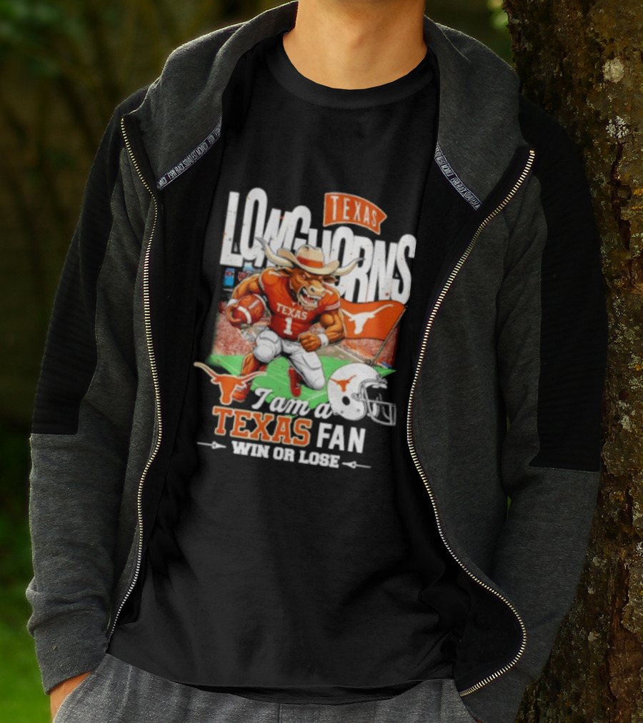 Texas Longhorns Fan I Am Texas Win Or Lose T-Shirt
