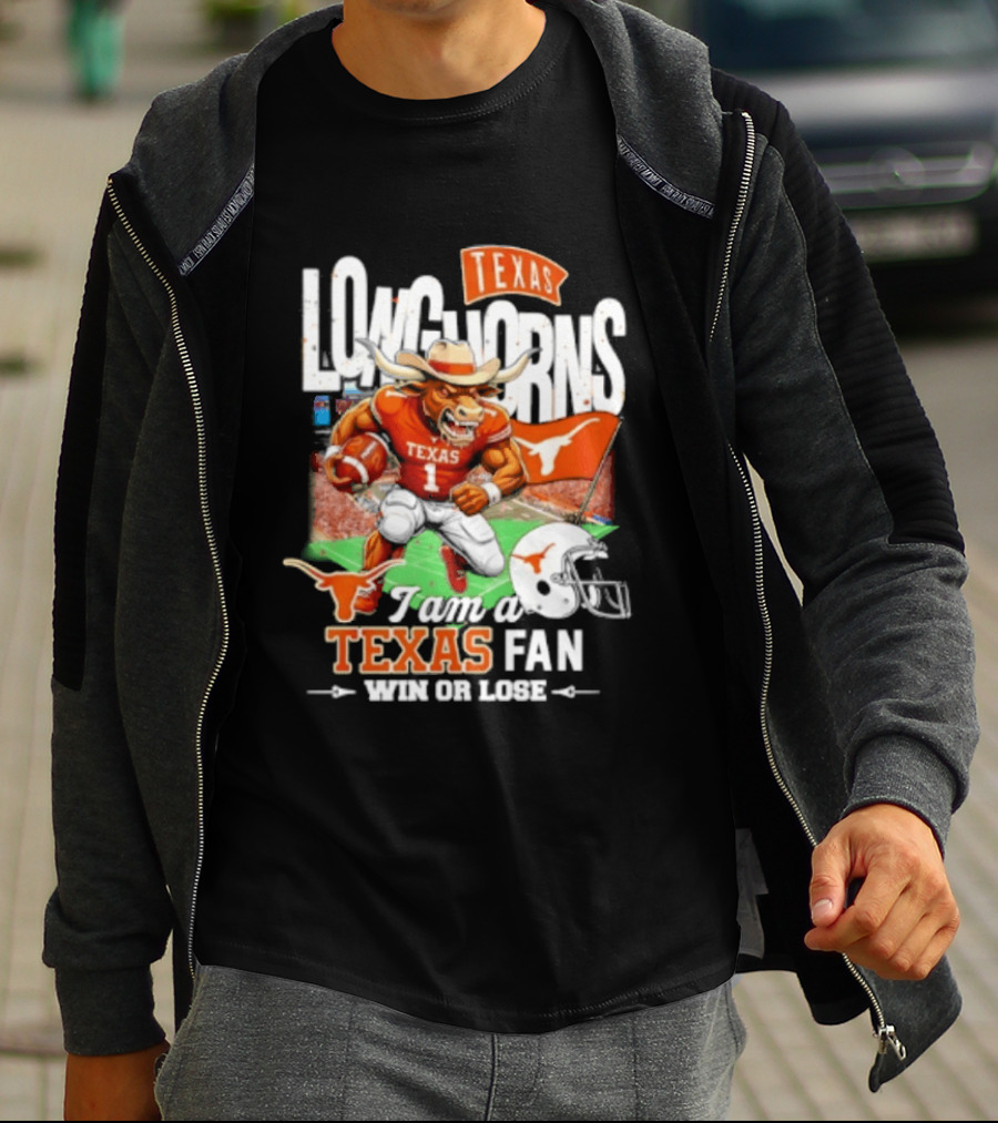 Texas Longhorns Fan I Am Texas Win Or Lose T-Shirt