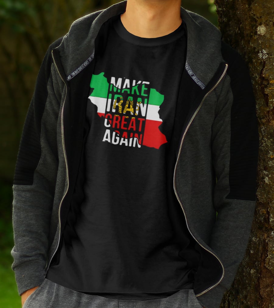 Make Iran Great Again Flag Map T-Shirt