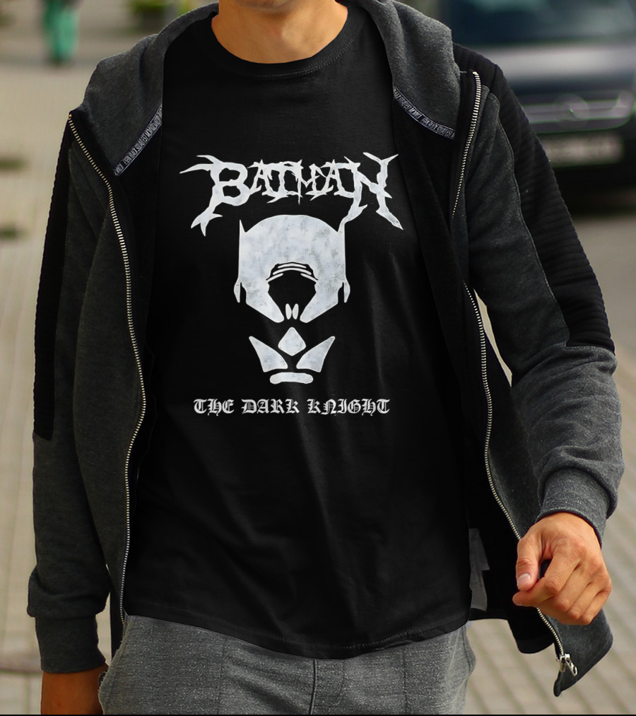 Batman The Dark Knight Black Metal T-Shirt