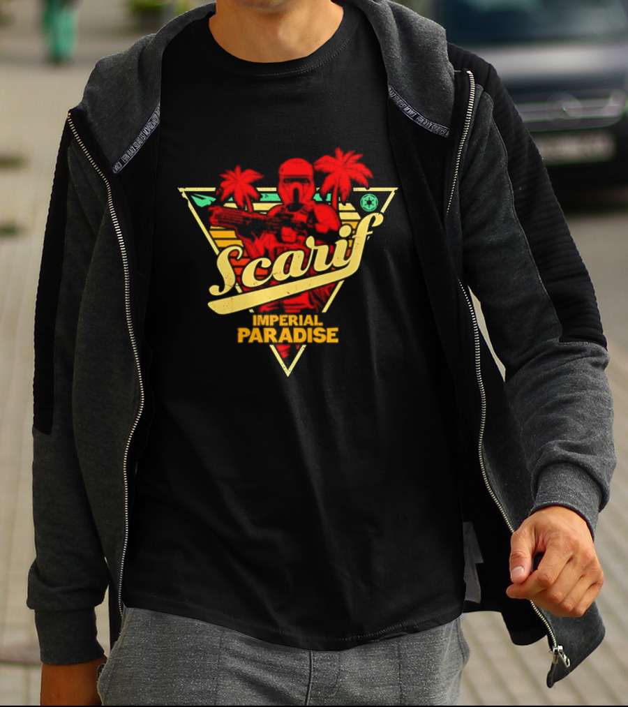 Scarif Imperial Paradise Tropical Trooper Beach T-Shirt