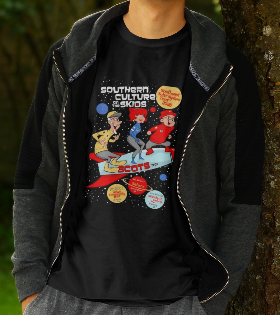 Southern Culture On The Skids Southeast Solar System Tour 2026 SCOTS Star Community Bar Atlanta T-Shirt