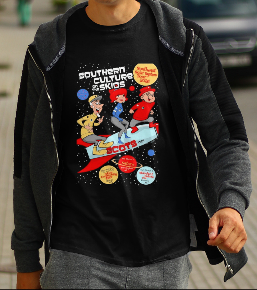 Southern Culture On The Skids Southeast Solar System Tour 2026 SCOTS Star Community Bar Atlanta T-Shirt