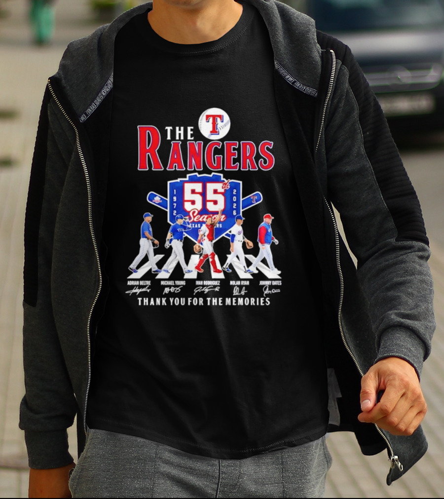 Texas Rangers 55th Season 1972 2026 Thank You For The Memories T-Shirt