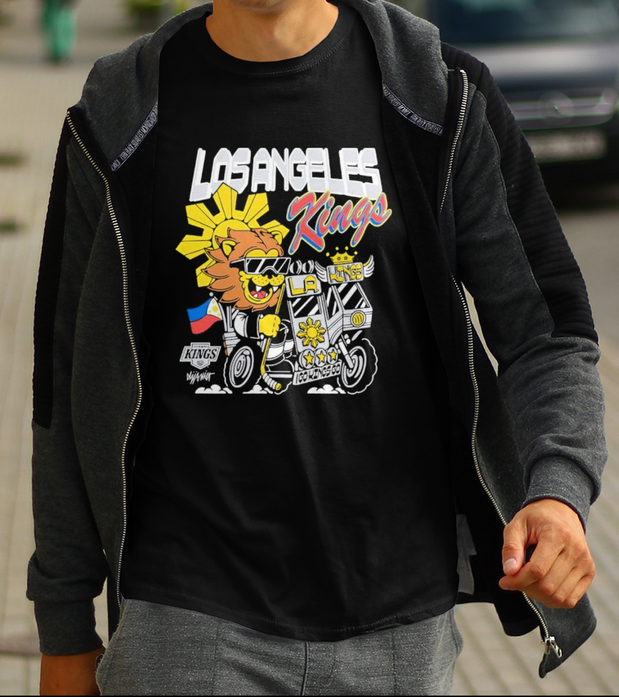 Los Angeles Kings Filipino Heritage Night Sun Lion T-Shirt