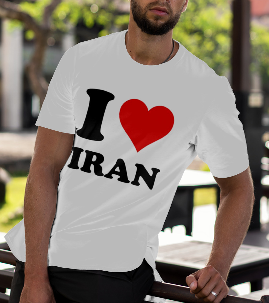 I Love Iran Heart Symbol Patriotic Expression T-Shirt