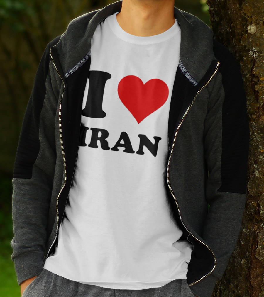I Love Iran Heart Symbol Patriotic Expression T-Shirt
