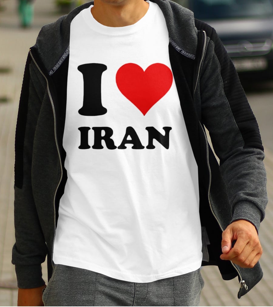 I Love Iran Heart Symbol Patriotic Expression T-Shirt