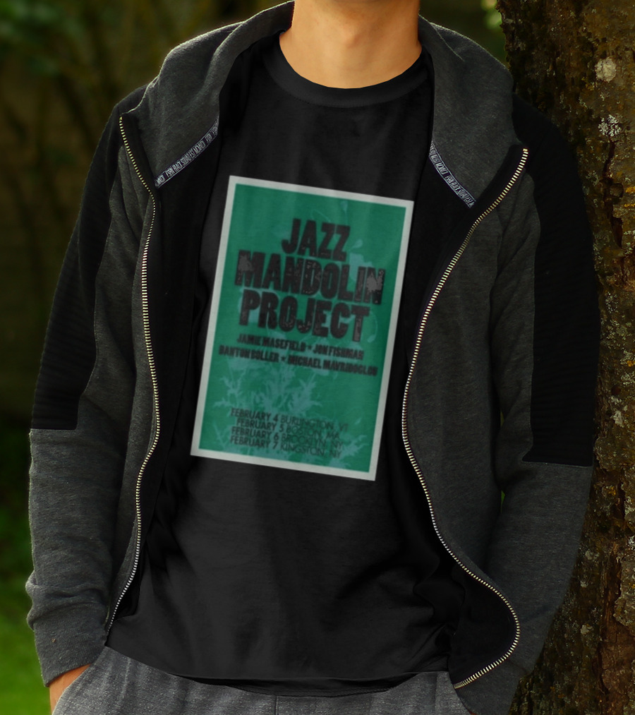 Jazz Mandolin Project Tour February Burlington Boston Brooklyn Kingston 2026 T-Shirt