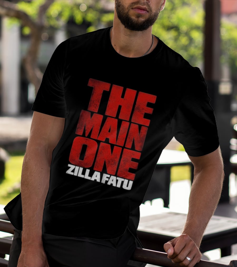 Zilla Fatu The Main One Bold Red T-Shirt