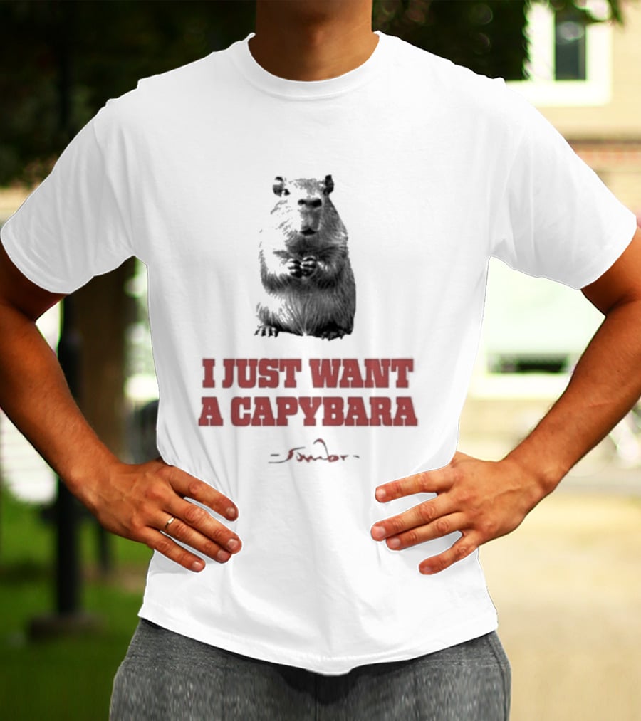 I Just Want A Capybara Dark T-Shirt