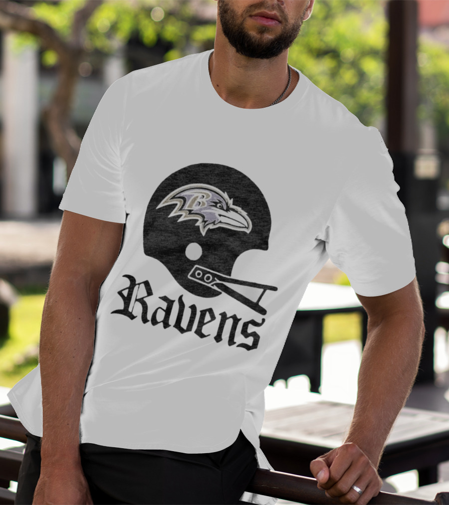 Baltimore Ravens Helmet Ravens Football Gear T-Shirt