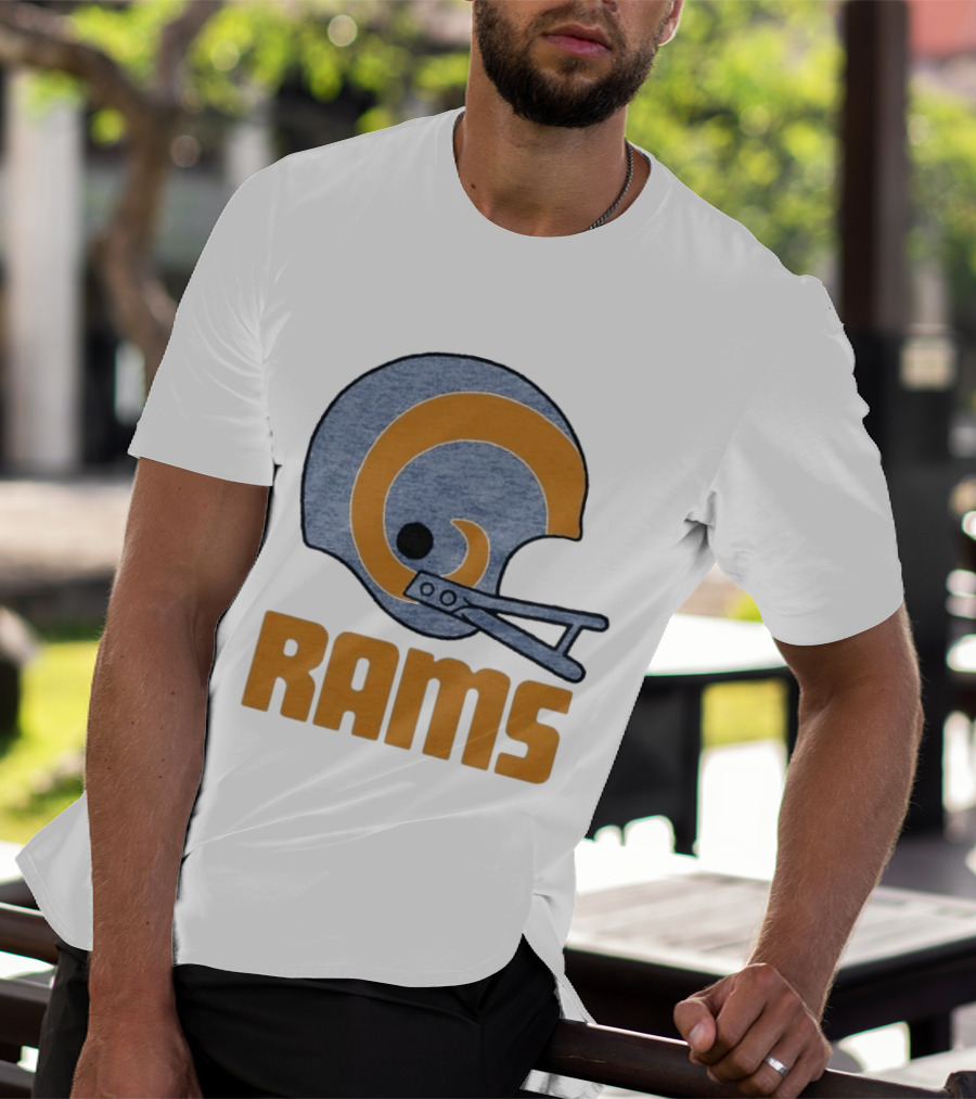 Rams Helmet Classic Football Team T-Shirt