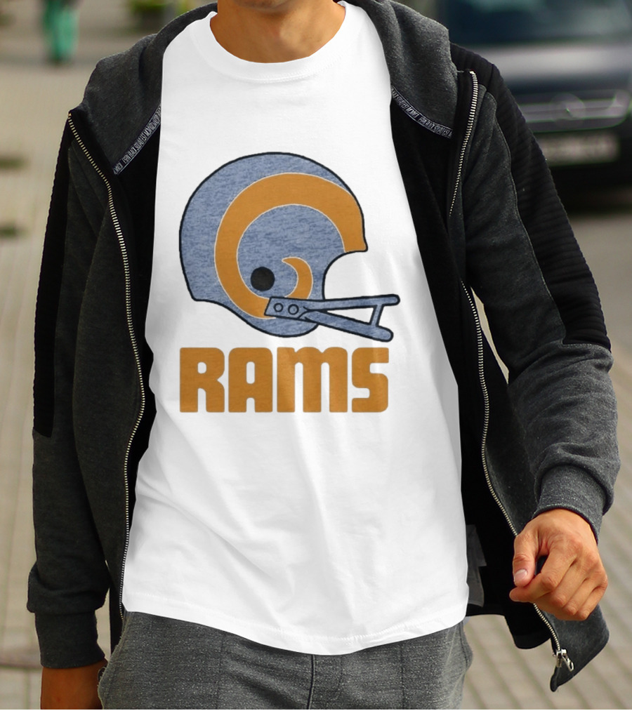 Rams Helmet Classic Football Team T-Shirt