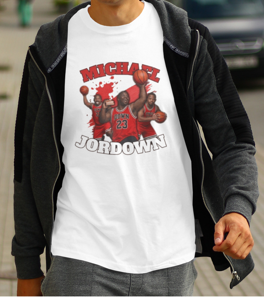 Michael Jordown Basketball Player 23 Red Jersey T-Shirt