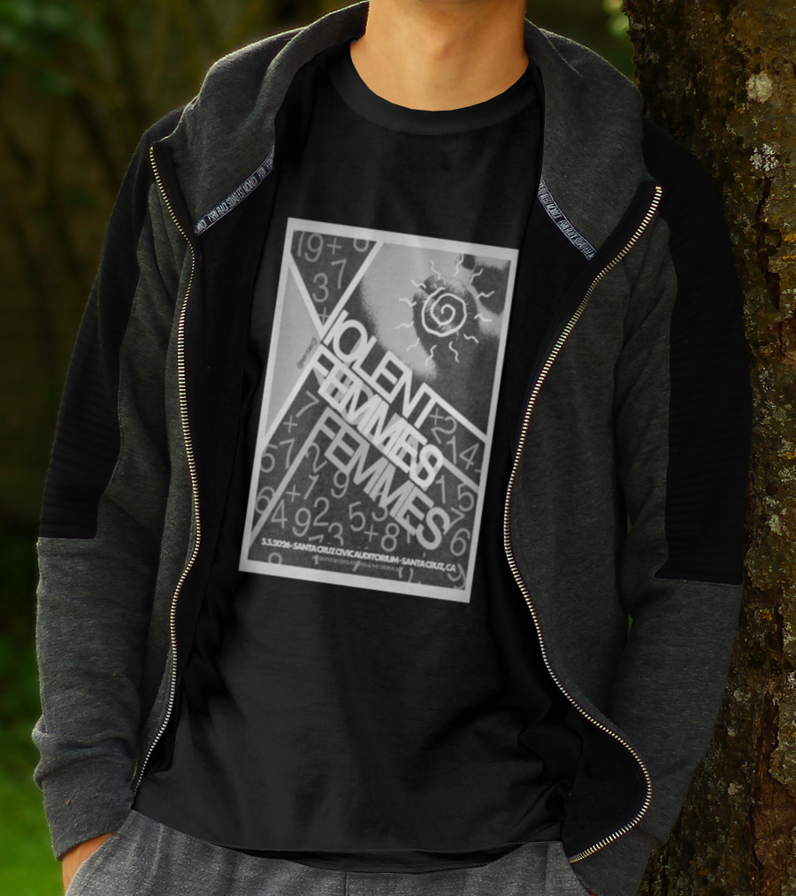 Violent Femmes Santa Cruz Civic Auditorium March 3 2026 T-Shirt