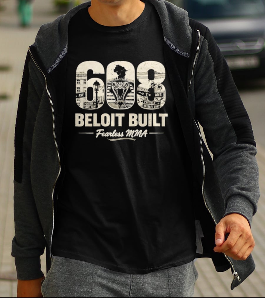 608 Beloit Built Fearless MMA T-Shirt