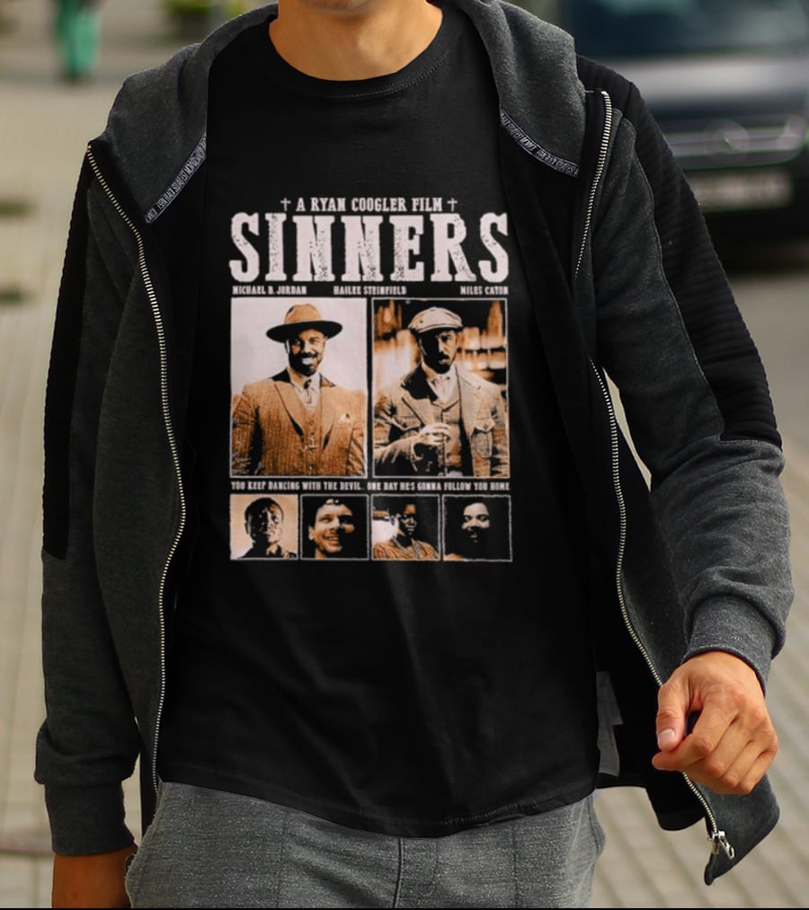 A Ryan Coogler Film Sinners Michael B Jordan Daniel Kaluuya Brian Tyree Henry Mahershala Ali T-Shirt