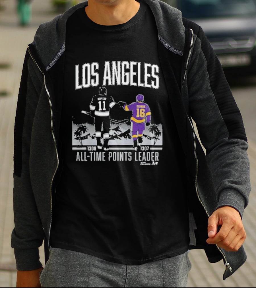 Los Angeles Anze Kopitar Marcel Dionne All Time Points Leader 1989 1997 T-Shirt