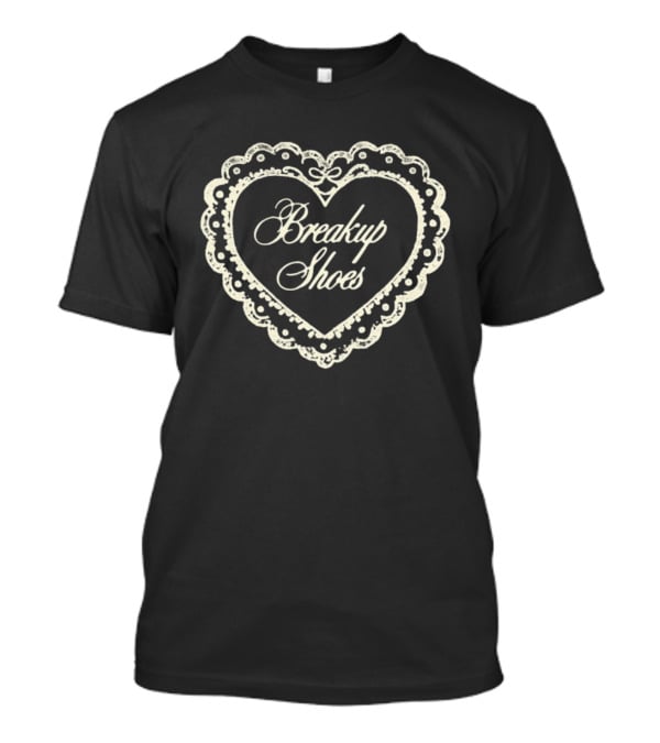 Breakup Shoes Heart Lace Romantic Motif T-Shirt