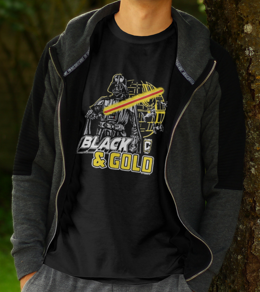 Columbus Crew Star Wars Darth Vader Black Gold T-Shirt