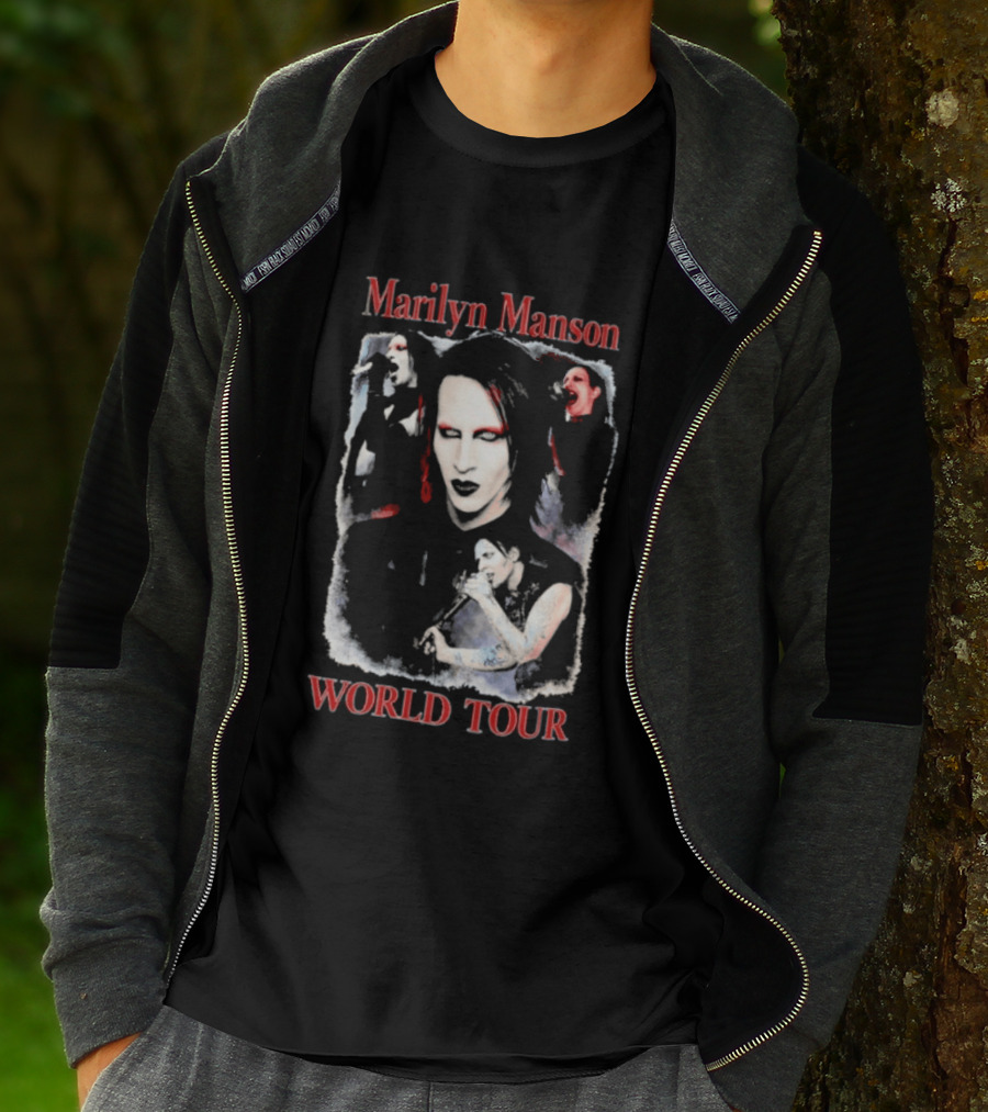 Marilyn Manson World Tour Gothic Rock T-Shirt