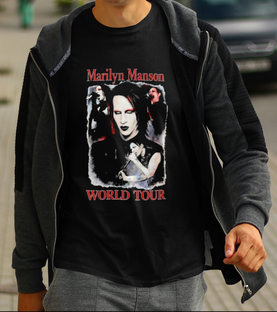 Marilyn Manson World Tour Gothic Rock T-Shirt