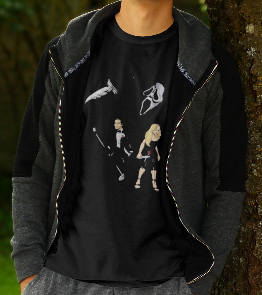 Ice Nine Kills McKenna Grace Horror Collaboration With Knives And Masks T-Shirt