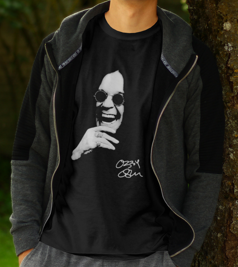 Ozzy Osbourne 1948 2025 Immortal Rest In Peace Rock Legend Signature Image T-Shirt