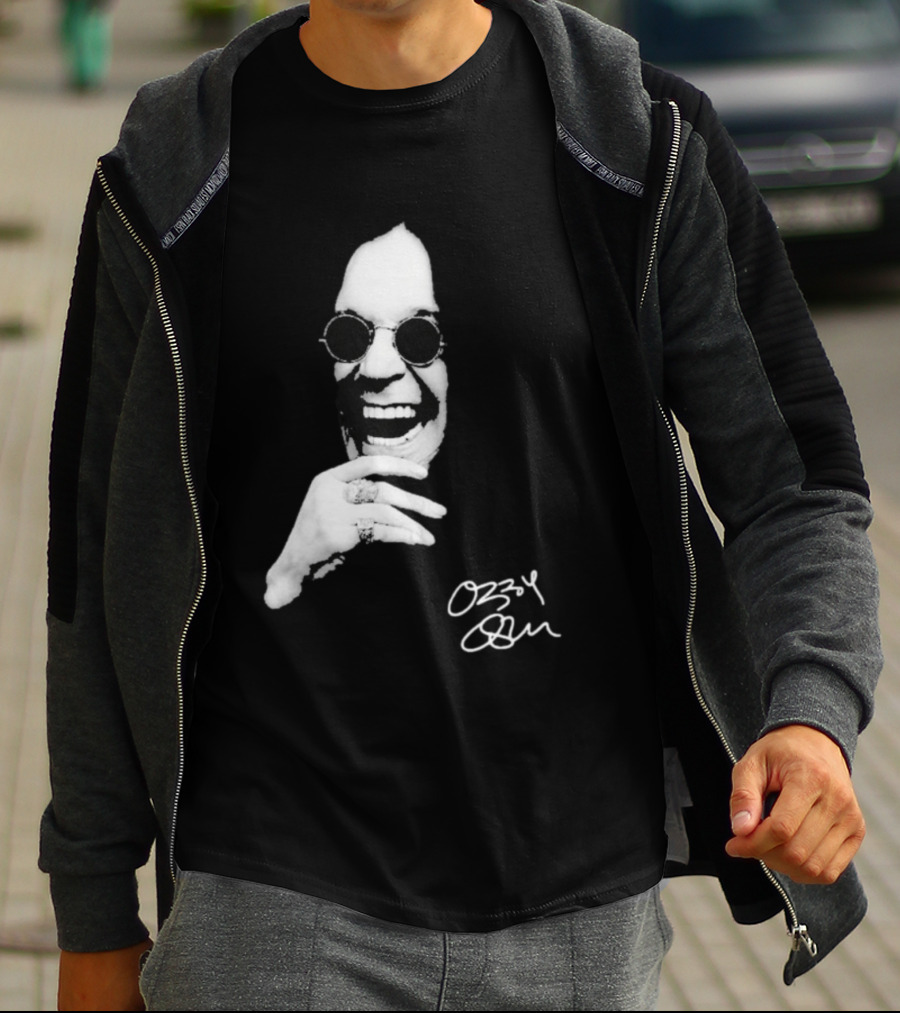 Ozzy Osbourne 1948 2025 Immortal Rest In Peace Rock Legend Signature Image T-Shirt
