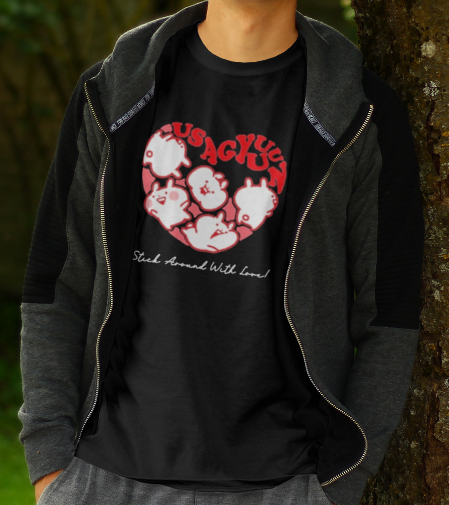 Usagyuuun 9th Anniversary Stick Around With Love T-Shirt