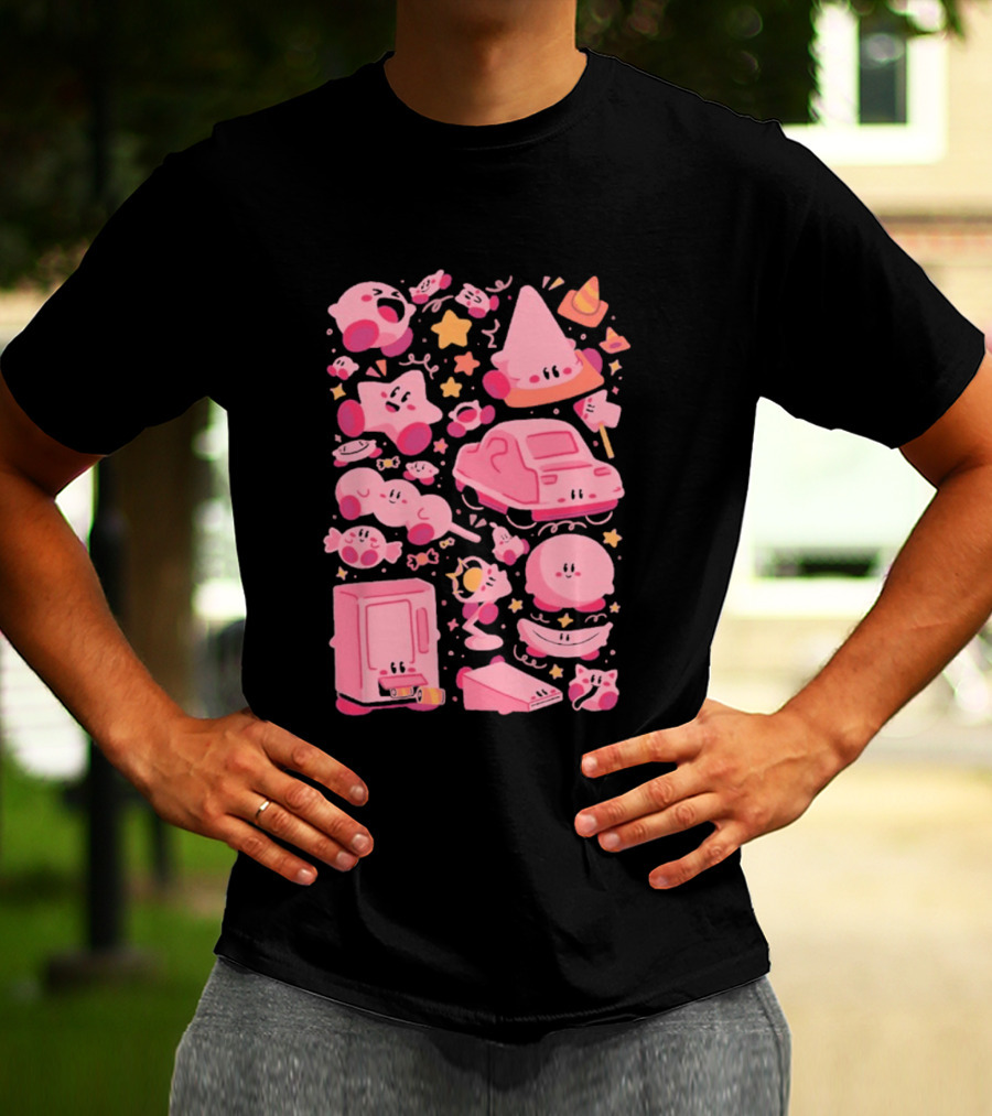 Pink Overload Arigatees Studio Whimsical Cute Cartoons T-Shirt