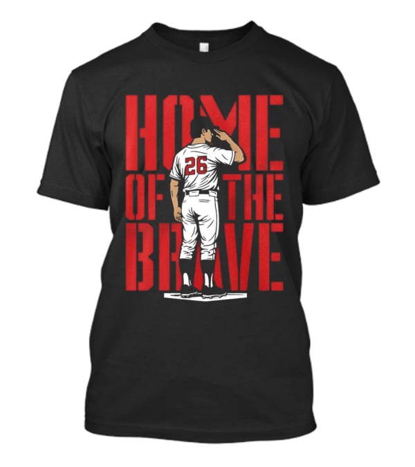 Raisel Iglesias 26 Home Of The Brave Baseball T-Shirt