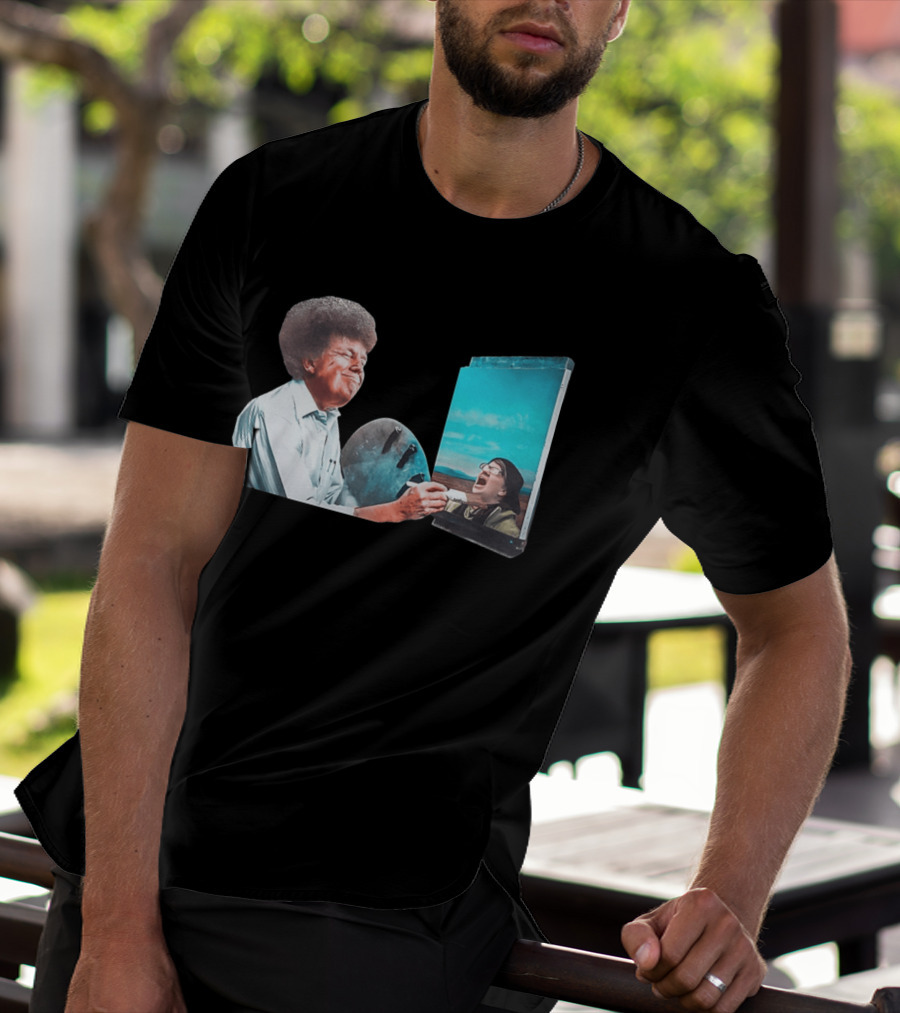 Donald Trump Bob Ross Painting Parody Humor Political T-Shirt