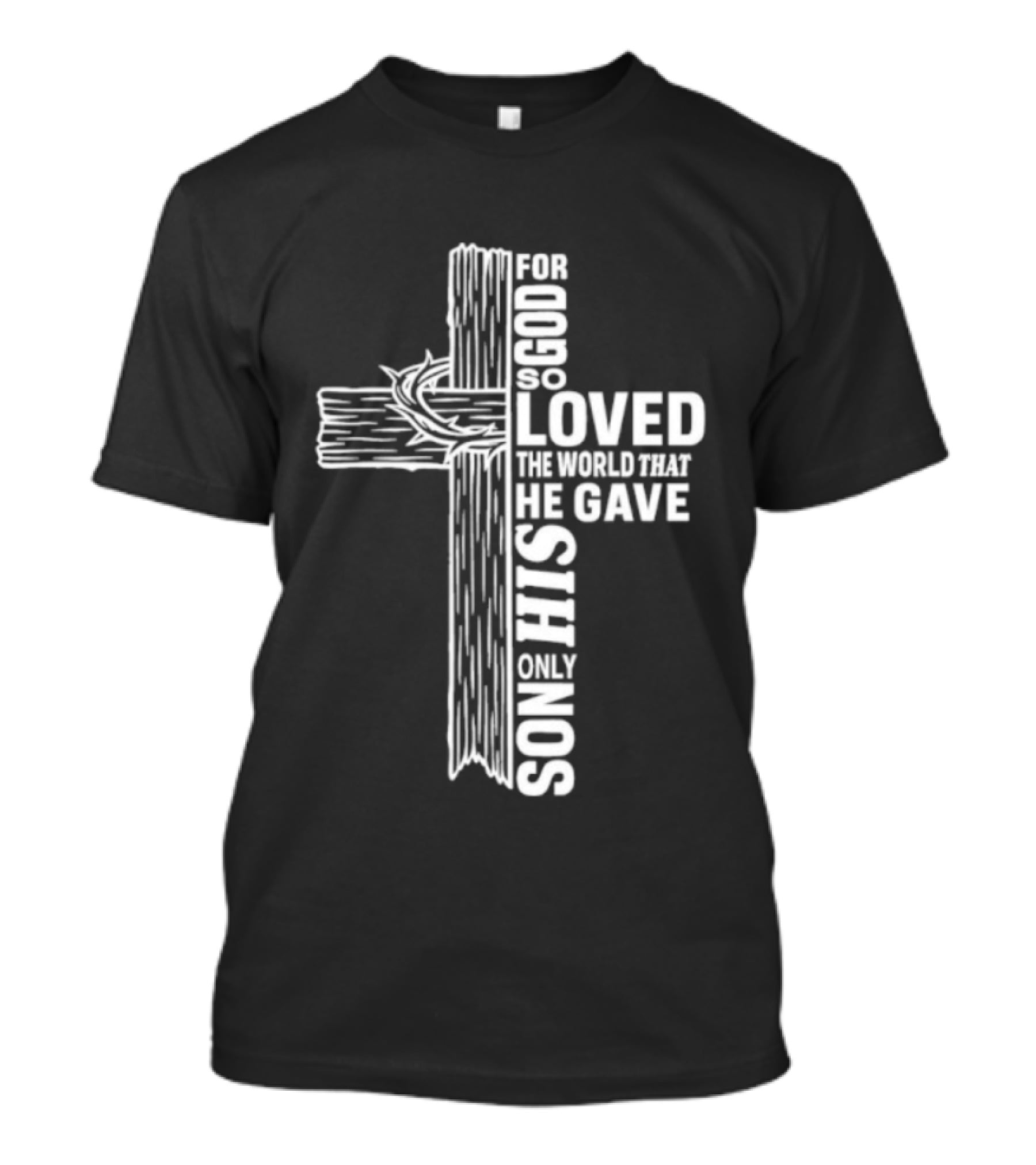 For God So Loved The World Cross T-Shirt